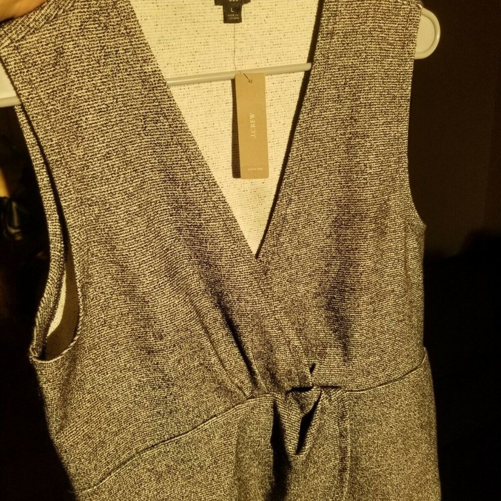 J.Crew 365 Bouclé Twist Peplum Tank Top Blouse